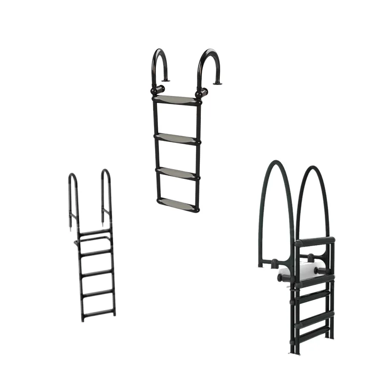 

Factory OEM custom carbon fiber hardware folding retractable yacht boarding and swimming ladder platform