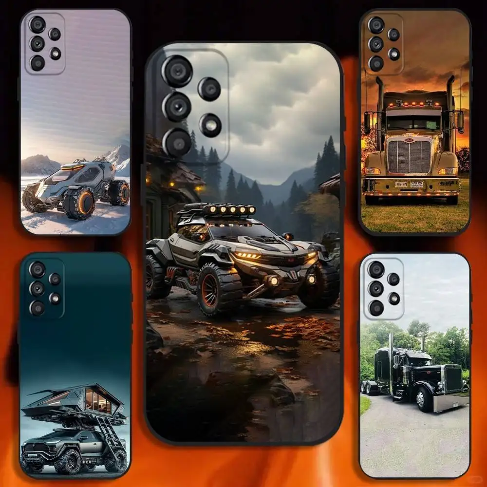 

Tractor off-road vehicle Phone Case For Samsung Galaxy A20,A21s,A22,A31,A32,A52,A53,A72,73,A80 Soft Black Cover