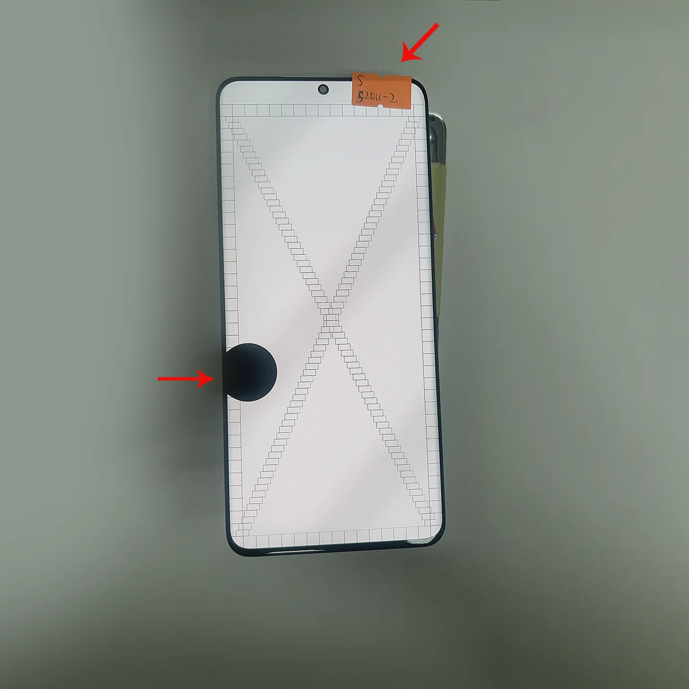 Single Sale With Line Point burn For SAMSUNG S20 Ultra LCD No Frame Display Touch Screen Digitizer Assembly
