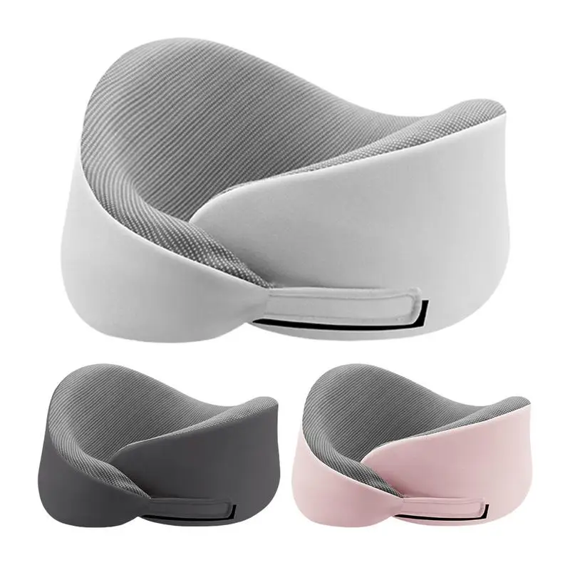 U Shaped Travel Pillow Neck Support Travel Pillow Adjustable Size Support Pillow For Car Airplane Home Work Area And Traveling