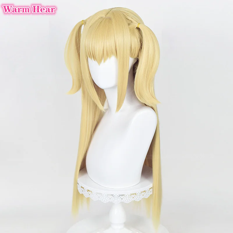 Misa Amane Anime Cosplay Perruques, Collier Ras du Cou, Degré de Chaleur, Cheveux Synthétiques, Accessoires + Bonnet