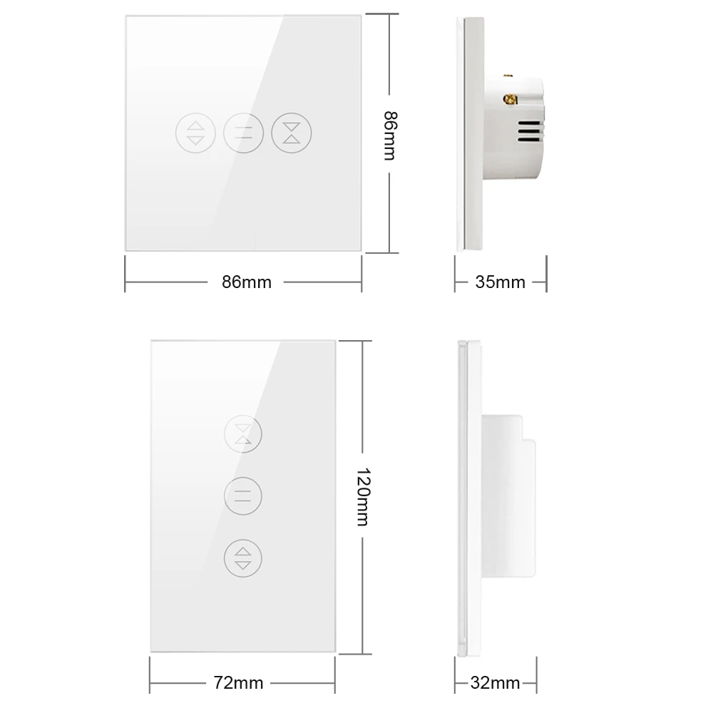 AVATTO Tuya WiFi EU/US Smart Curtain Switch For Smart Roller Shutter Electric Motor Blinds Remote Support Alexa,Google Home