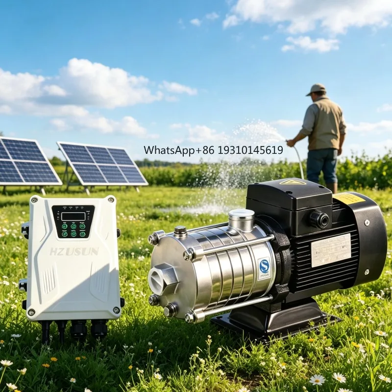 

【From China】HZUSUN 1 BLDC High Head Multistage Irrigation Water Pump River Tank Solar Energy Pressure Boosting Surface Pump Kit