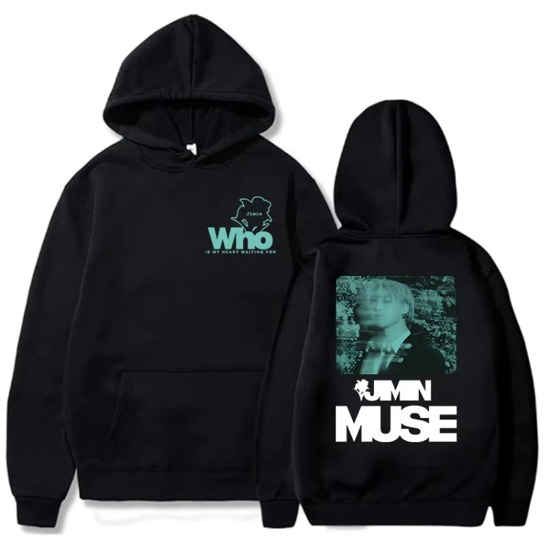 Jimin Muse Is My Favorite Hoodie Member Koreanisches Sweatshirt Grafik Winter Herren Casual Hoodie Streetwear