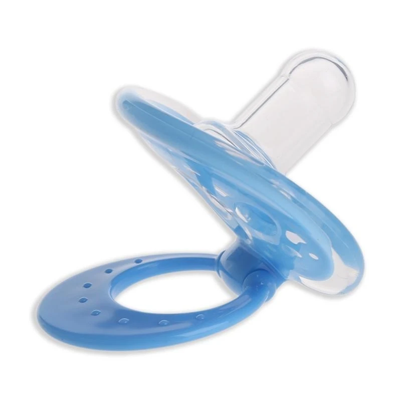 

J15U милый силиконовый прорезыватель-пустышка с ручкой для дополнительной безопасности для мальчиков и девочек