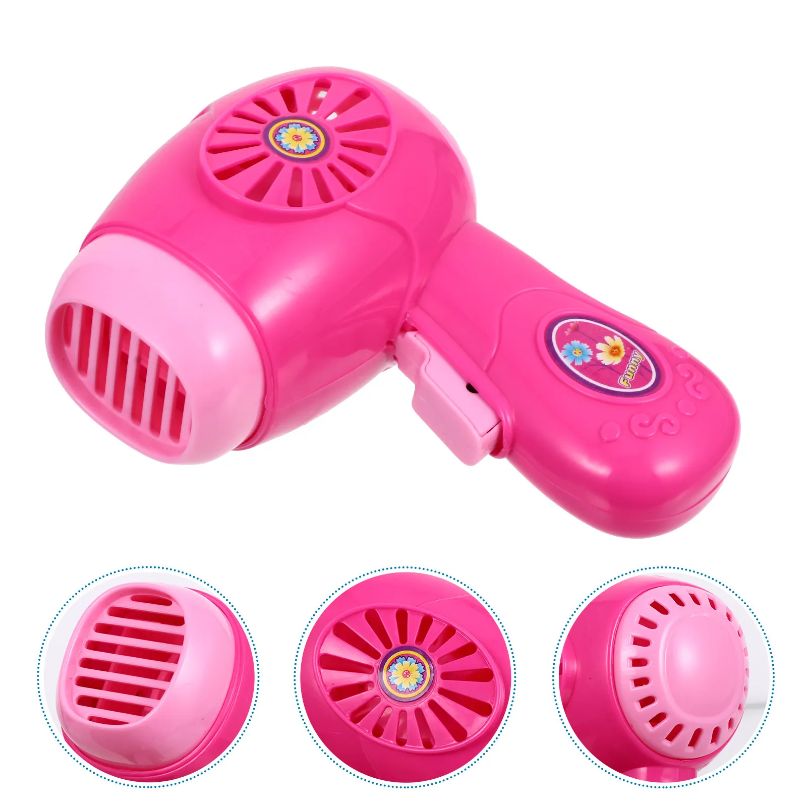 1Pcs Mini Hair Dryer Electric Simulation Home Appliance Pretend Play Prop Strengthens Kids Hand Eye Coordination