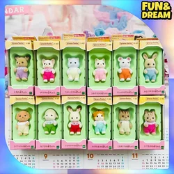 Sylvanian Families Persian Kawaii Doll Anime Figure Ternurines Sylvanian Collectible Children Toys Room Decoration Birthday Gift