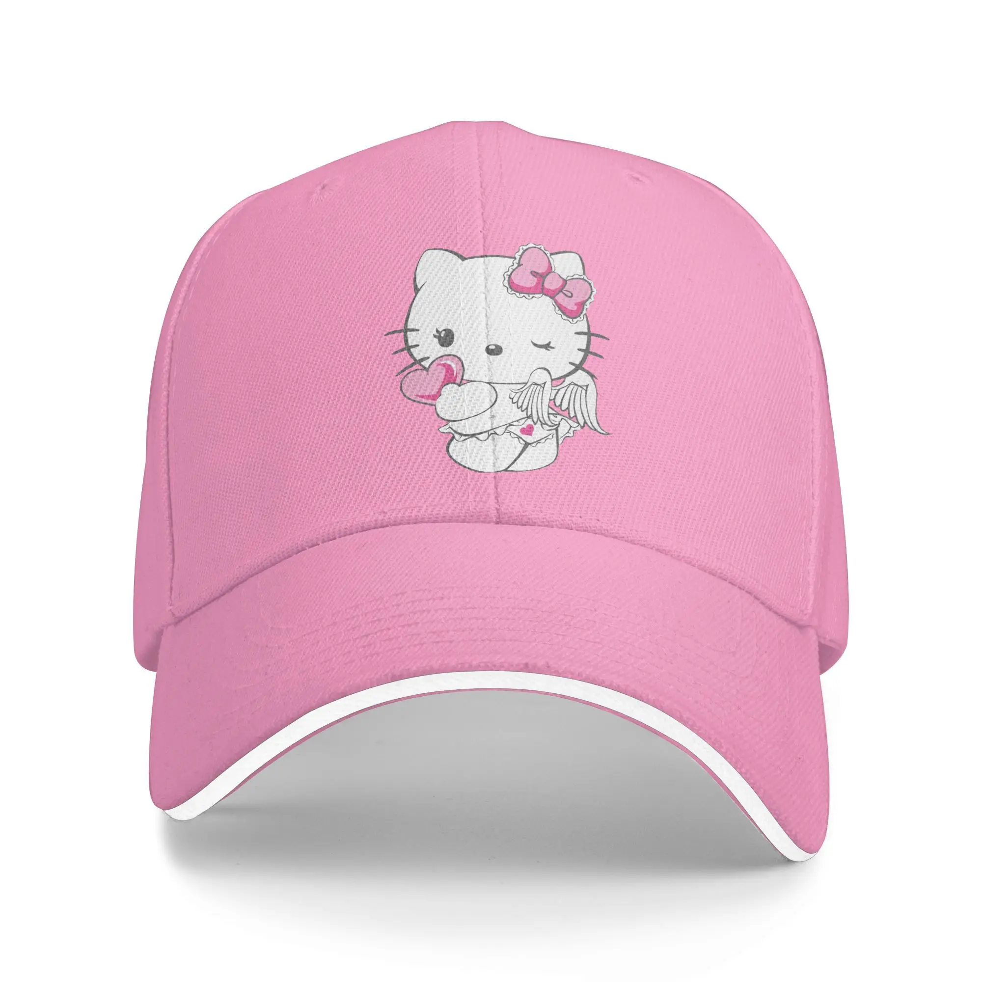 

Hello Kitty Gothic7 Casual Baseball Cap Summer Trucker Hat Sunscreen Sports Hip Hop Hats Men Adult y2k Cute Baseball Caps