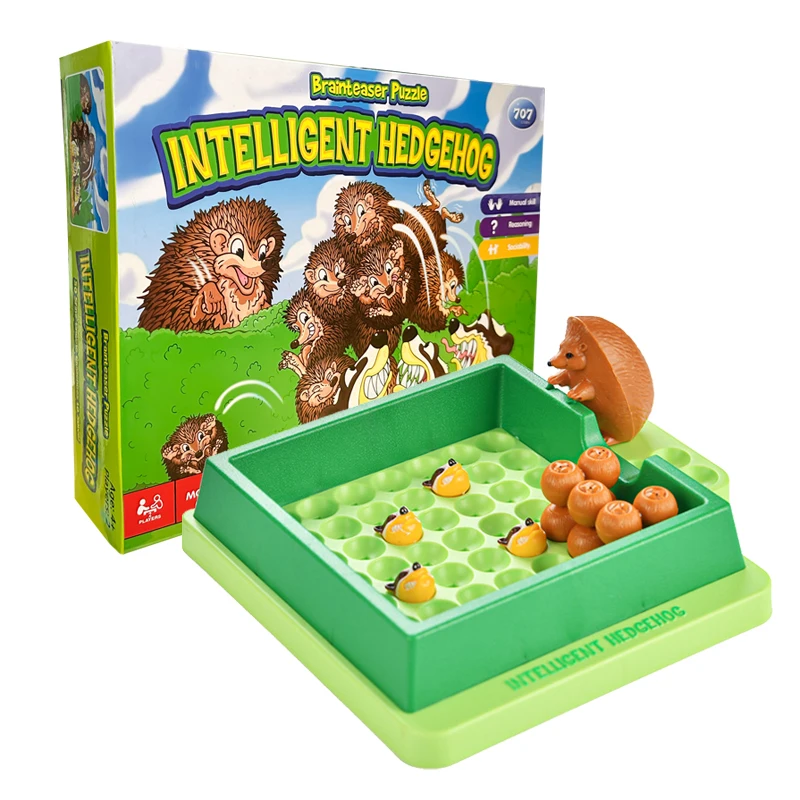 

Children Logic Game Education Learning Toys Hedgehog Animals Puzzle Board Game 50 Challenges Problem solving thinking training