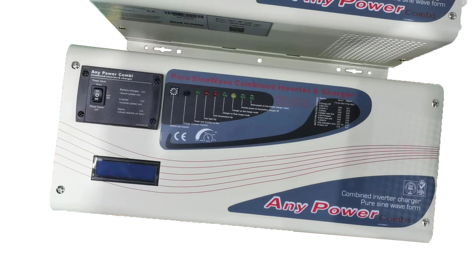 3KW DC24V AC120V LCD Low Frequency Pure Sine Wave Power Inverter 2-in-1 RV Off-Grid Solar Battery Charger System