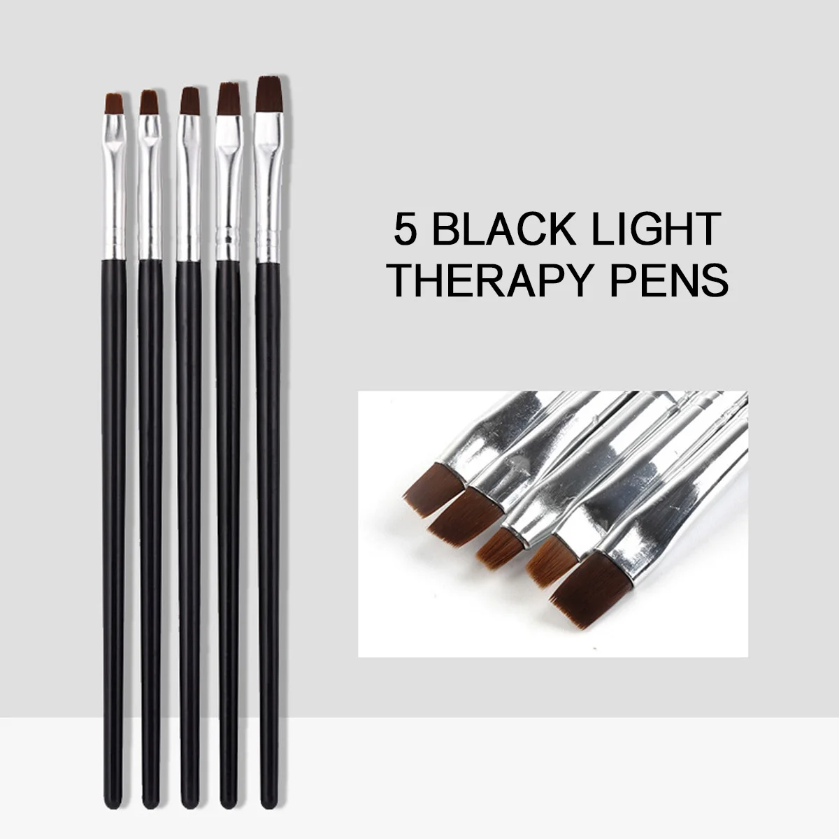 5PCS Dental Resin Brush Pen Silicone Shaping Set Suitable Composite Porcelain Bonding Operation Dentist Sculpture Carving Tool