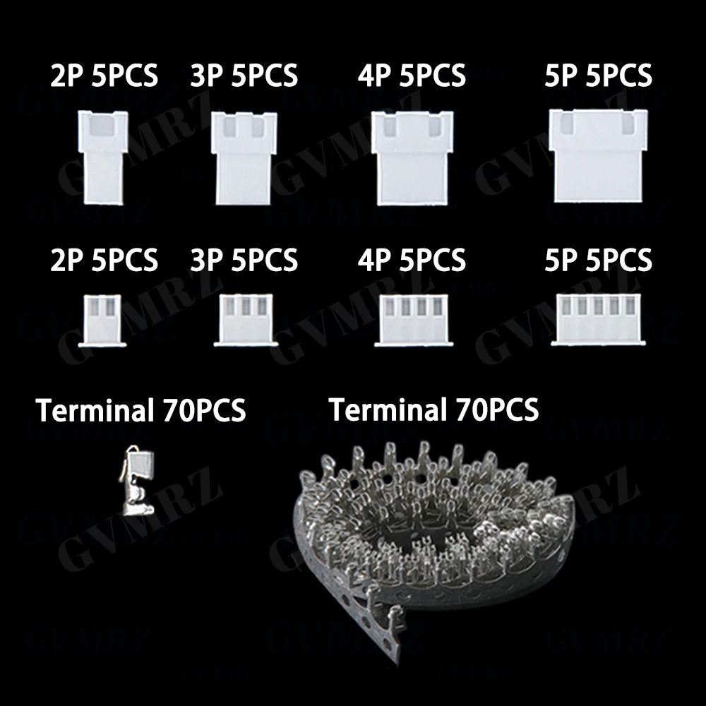 180PCS/box XH2.54 2.54mm Wire Cable Connector XH Plug Male & Female JST Aerial Docking for Battery Charging Cable DIY