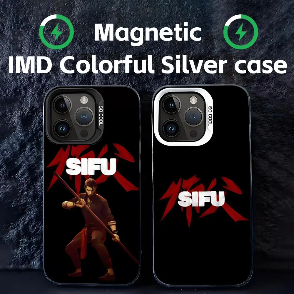 Чехол для телефона S-sifu с горячей игрой, белый магнитный, цветной, серебристый, подходит для iPhone 16, 14, 13, 12, 11 Pro Max Чехол для телефона S-sifu с горячей игрой, белый магнитный, цветной, серебристый, подходит для iPhone 16, 14, 13, 12, 11 Pro Max