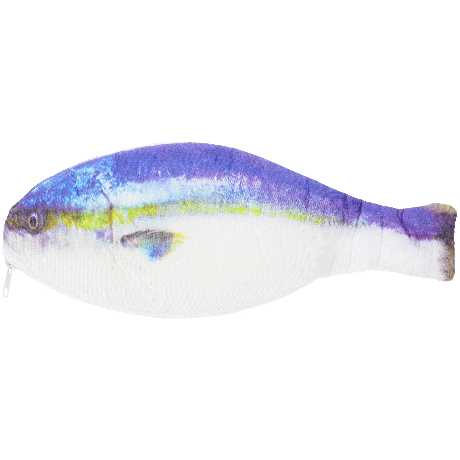 

Fish Shaped Pencil Pouch Cloth Zipper Funny Pen Bag Multi Function Storage for Stationery Cosmetics