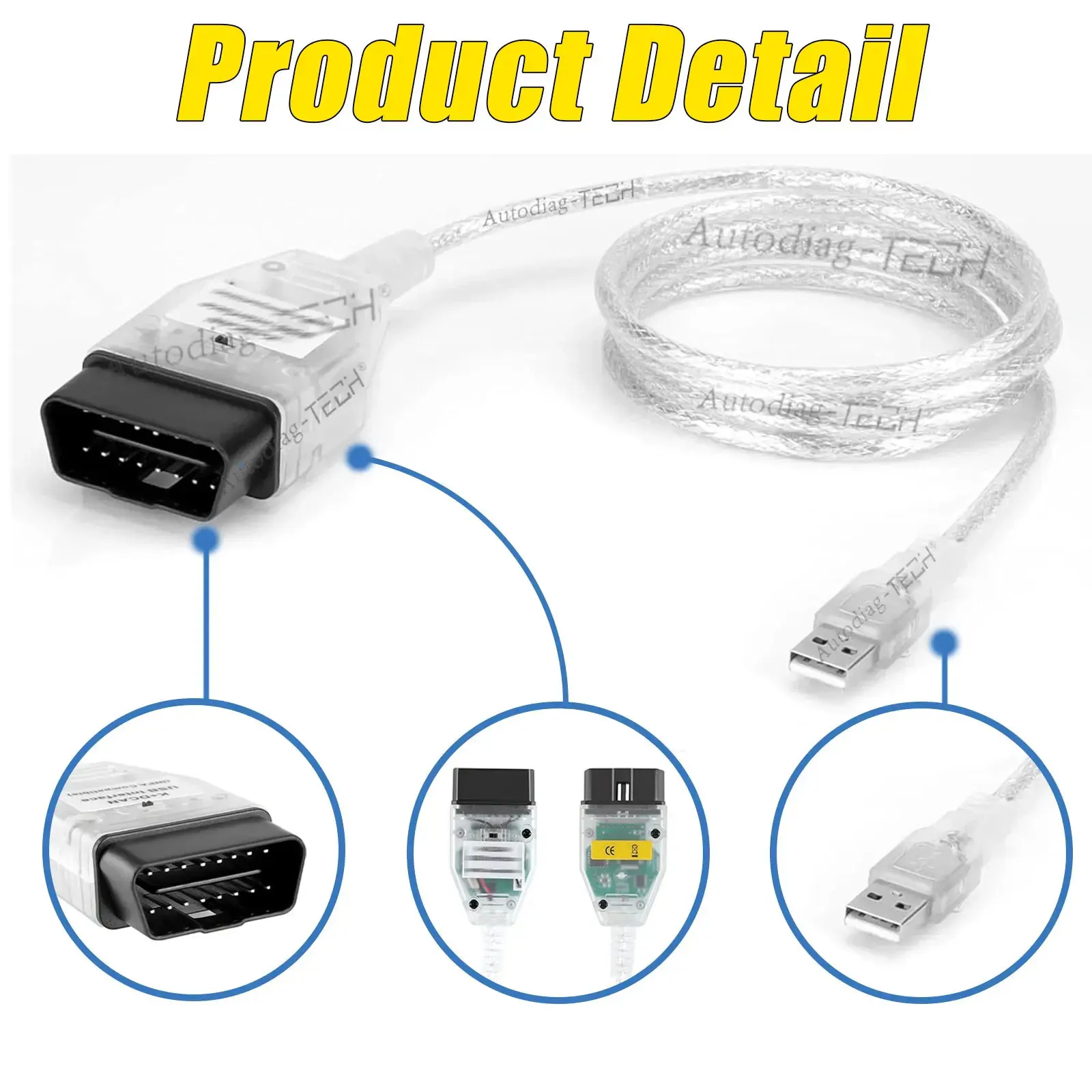 OBD2-Schnittstellenkabel Original FTDI FT232RL mit Schalter für NCS-Codierung WinFP Tool32 Programmierung K+DCAN OBD2-Diagnosescanner – Detail 6