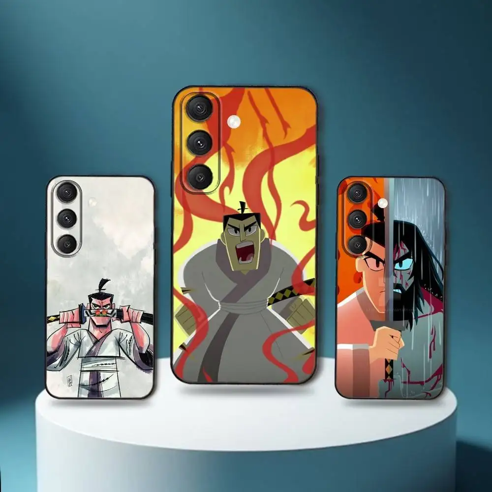 

S-Samurai J-Jack Phone Case For Samsung S25,S24,S23,S22,S21,S20,S10,Ultra,Plus,Lite,FE,Soft Silicone Black Cover