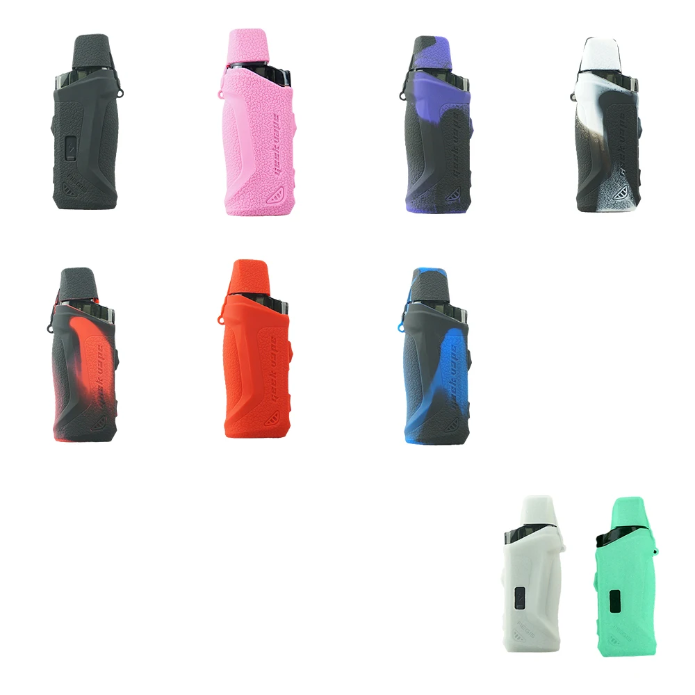 Étui de protection en silicone Bergamo pour Geekvape Aegis Boost, kit Skin Sleeve, housse en gel rond, étui uniquement