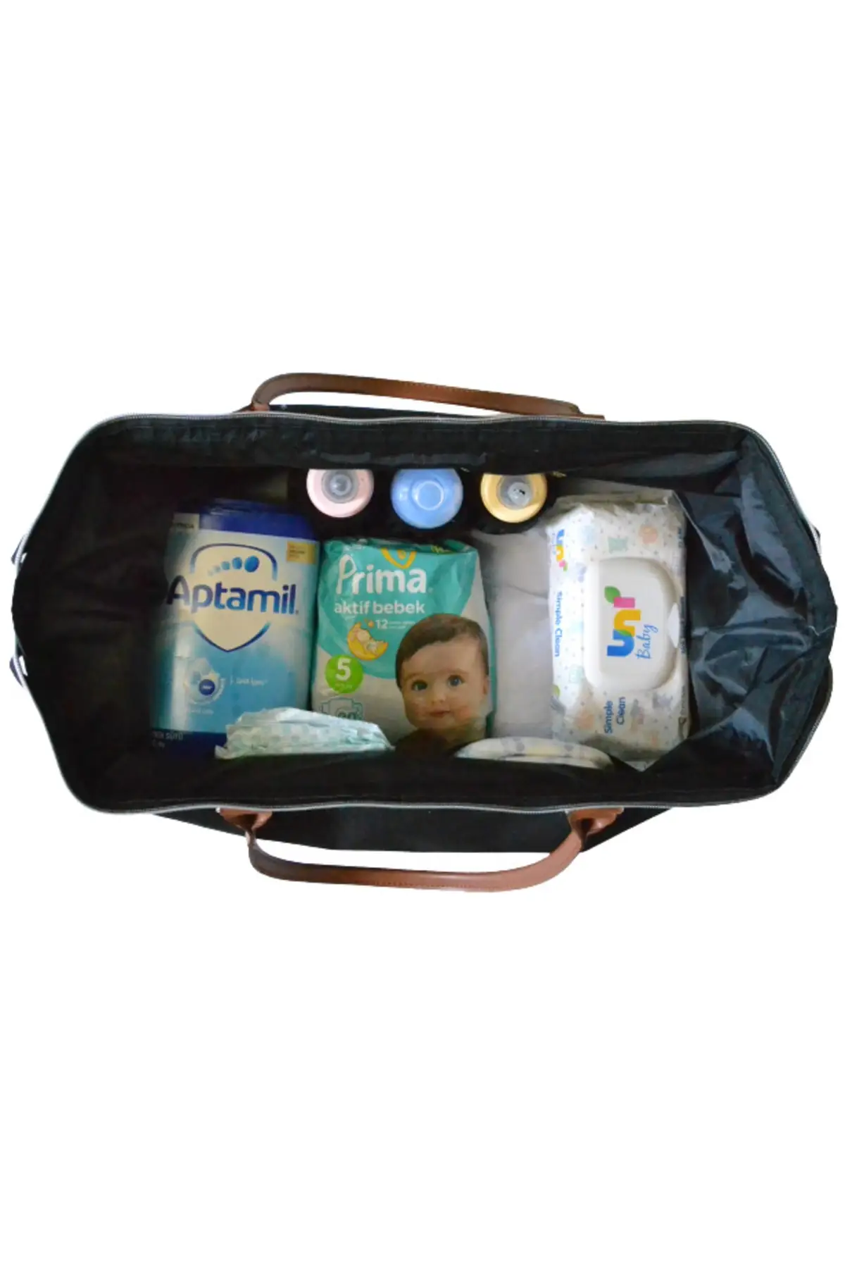 DOLBOVI Mommy Bag Exclusive design 2 Li Set black Baby mother Baby care and women Bag Hospital Bag