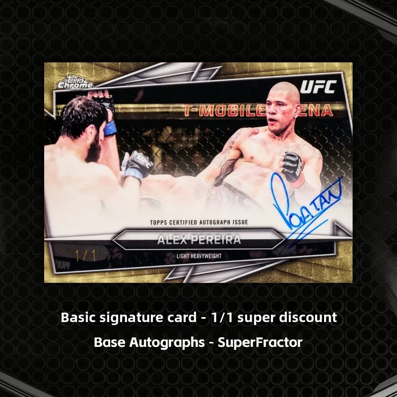Topps Chrome Official UFC MMA Trading Cards Auto Exclusive Refractor Rookie RC Zhang Weili Champions Legends Collectible Cards - view 3
