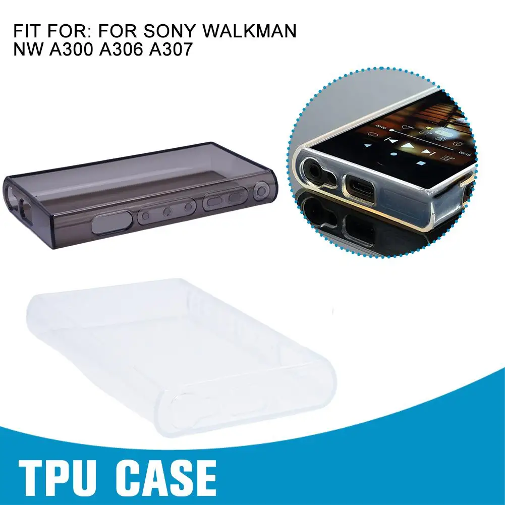 For SONY Walkman NW A300 A306 A307 Soft Clear TPU Protective Cover Anti-Scratche Anti-Drop Protect Shell Case Walkman Accessory