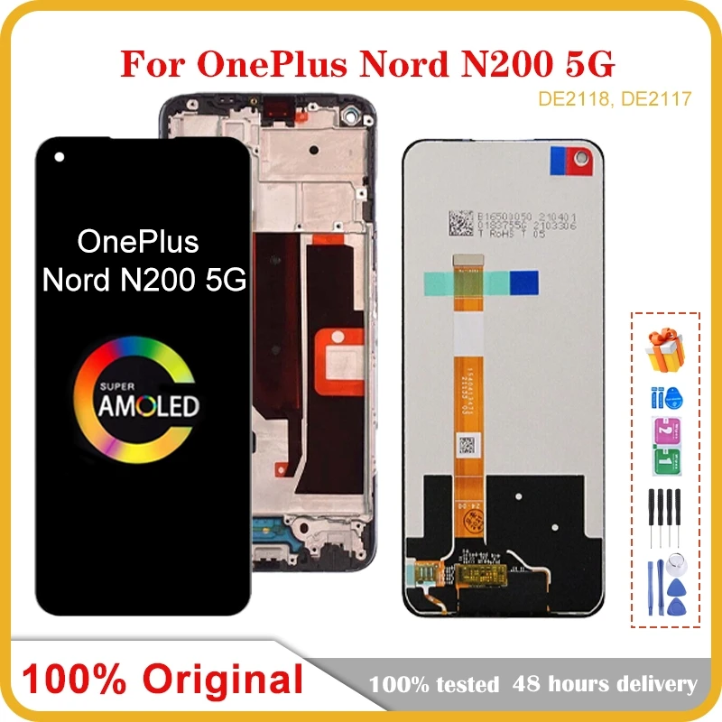 for-oneplus-nord-n200-5g-mobile-phone-lcd-screen-display-assembly-touch-screen-lcd-panel-replacement