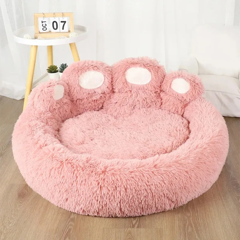 lit-pour-chien-et-chat-canape-en-forme-de-patte-d'ours-mignon-confortable-et-confortable-lits-de-couchage-pour-petits-moyens-et-grands-coussin-doux-et-moelleux-pour-chien