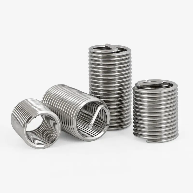 M1.6M2~M24 304Stainless Steel Screw Coiled Wire Helical Threaded Inserts Set Helicoil Thread Repair Insert Screw Bushing Sleeve