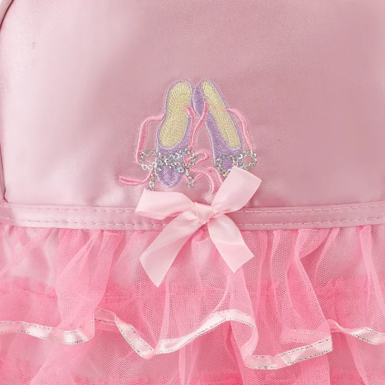 Mochila De bailarina de princesa con nombre personalizado, bolsa de baile bordada con cualquier texto para niñas pequeñas, mochila de nailon, bolsa de baile de Ballet