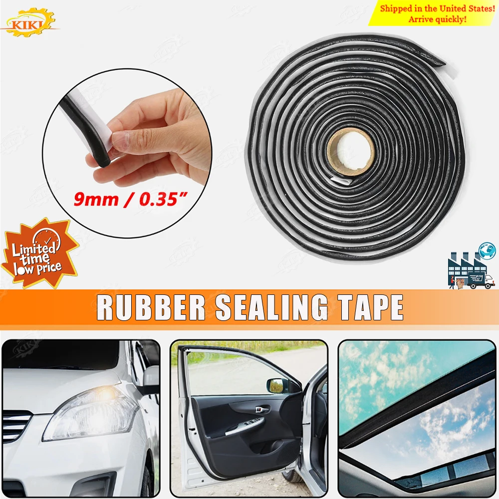 

Automotive headlight sealant snake glue headlight soft strip waterproof glue non-toxic and odorless butyl rubber 9mm * 4m