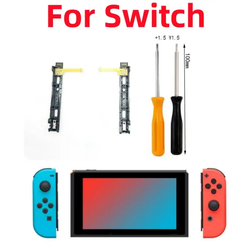 Esquerda e Direita Slide Rail para Nintendo Switch Console, Suporte com Sensor Flex Cable, Substituição Slider Rail, Repair Tool