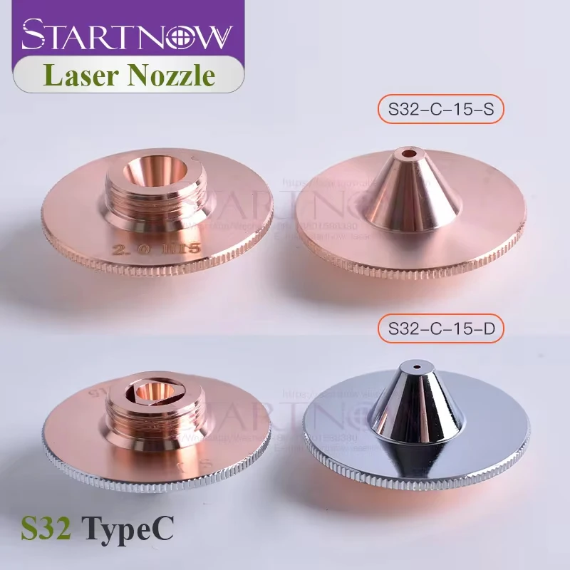 Startnow Fiber Laser Cutting Nozzles Accessories Dia 32mm Laser Cutter Nozzle For Welding Machine Ceramic Head Holder Parts