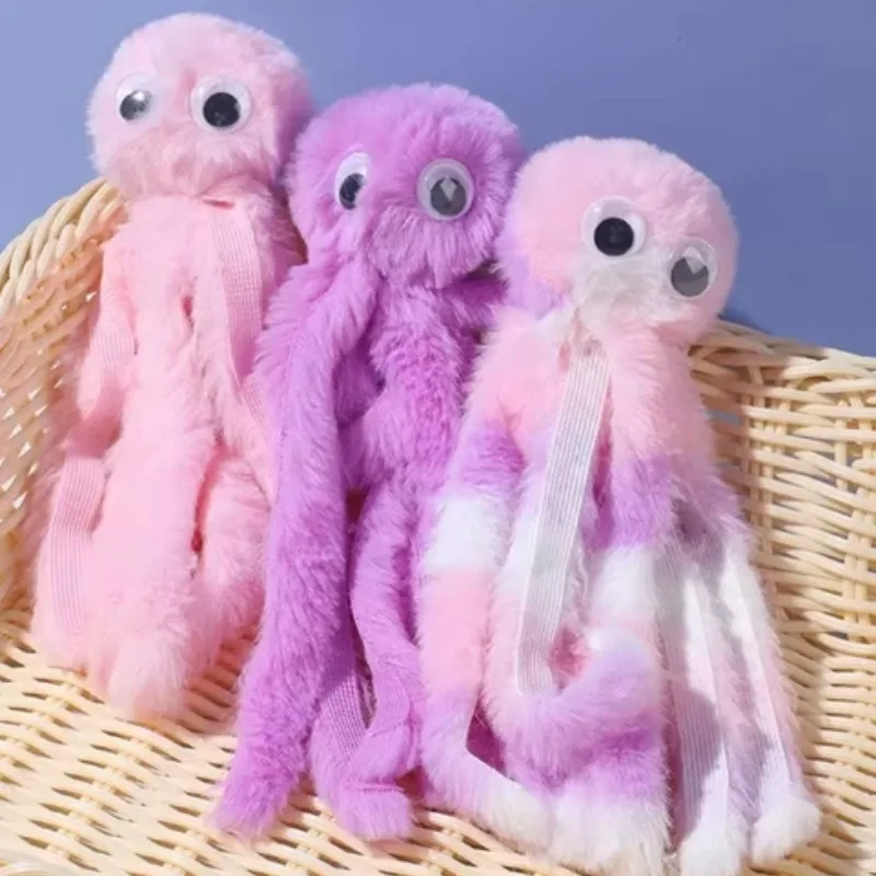 

Игрушка для кошек, милый плюшевый осьминог, устойчивые к укусам зубы, интерактивные игровые товары для домашних животных