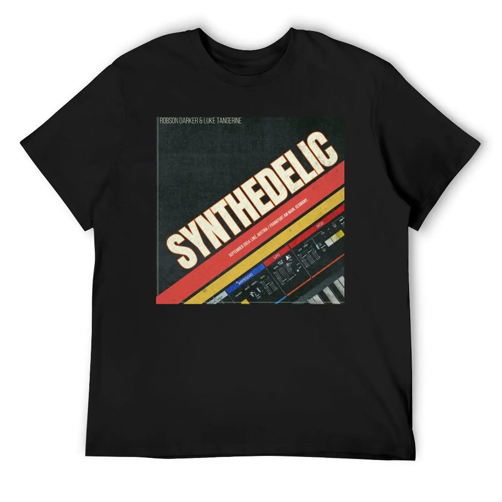 Synthedelic Merch by Robson Darker & Luke Tangerine T-Shirt anime t shirts vintage clothes blue archive black t shirts for men