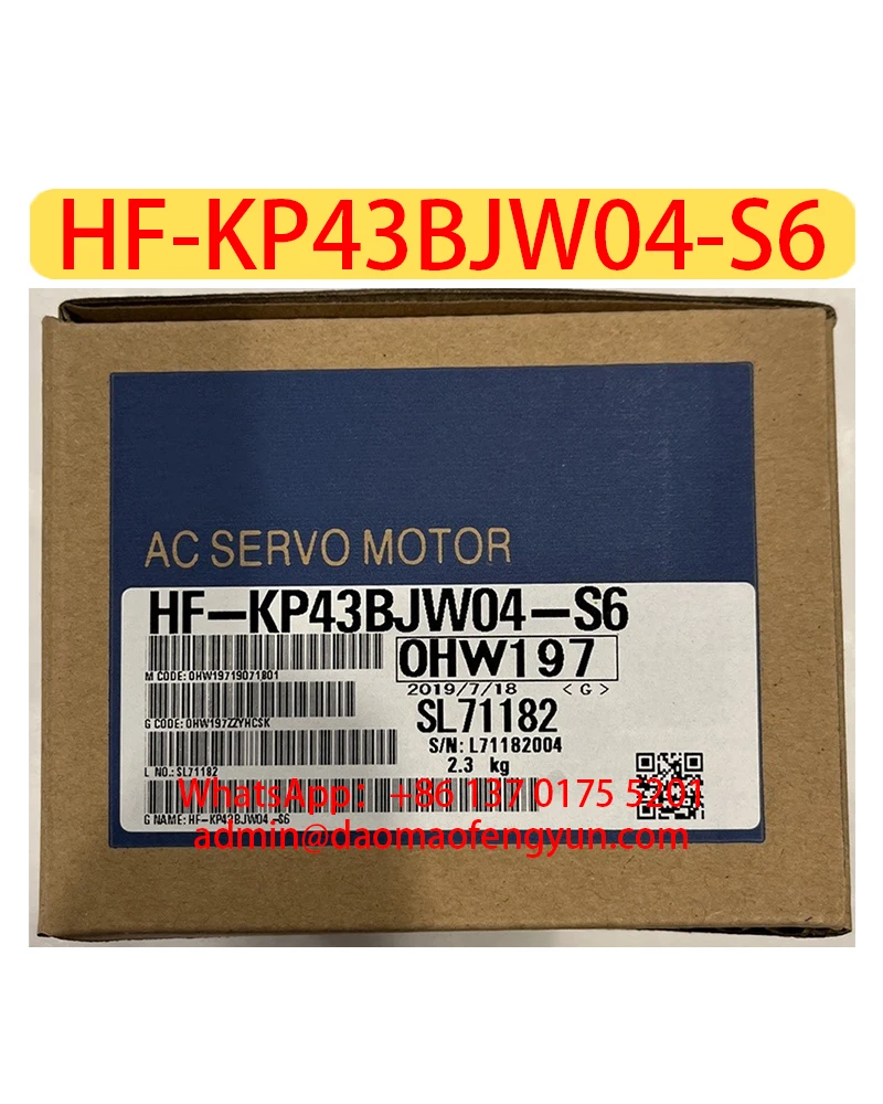

HF-KP43BJW04-S6 Brand New Servo Motor Original Genuine HF KP43BJW04 S6，Fast shipping