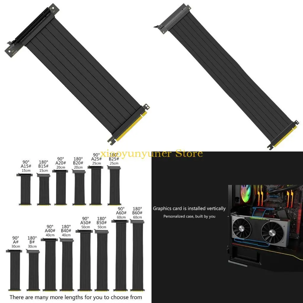 

P9JB Riser Cable PCIe для Express 16x гибкая кабельная карта.