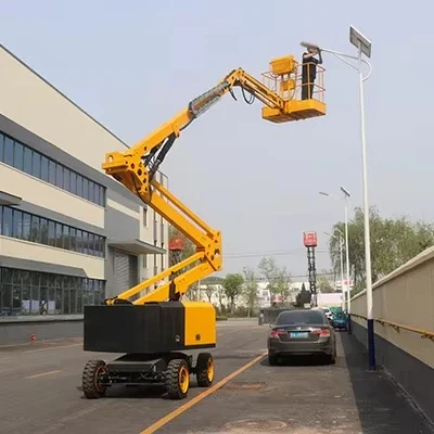 YG Customized New 10M Self-Propelled Scissor Lift 230Kg One-Man Home Cleaning Elevator Chain Sling Hydraulic Motor Gear Engine C