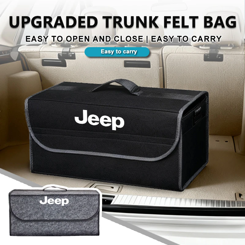 Car Trunk Storage Box Portable Travel Organizer Folding Bag For Jeep Cherokee Patriot Liberty Wrangler JK JL Commander