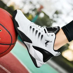 Men's Basketball Shoes Breathable Cushioning Non-Slip Wearable Sports Shoes Gym Training Athletic Basketball Sneakers for Women