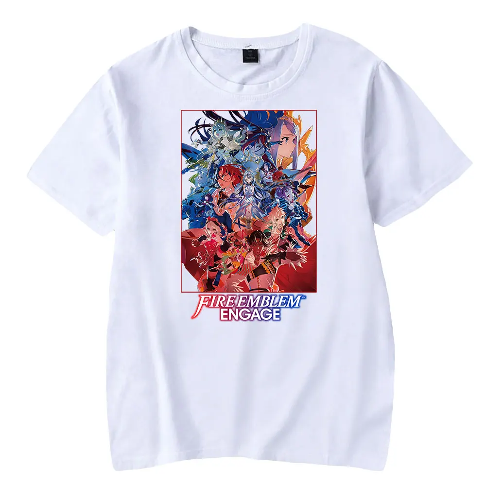 Fire Emblem kaos Streetwear pria/wanita cetak gambar Merch terlibat kaus lengan pendek kaus Logo baru