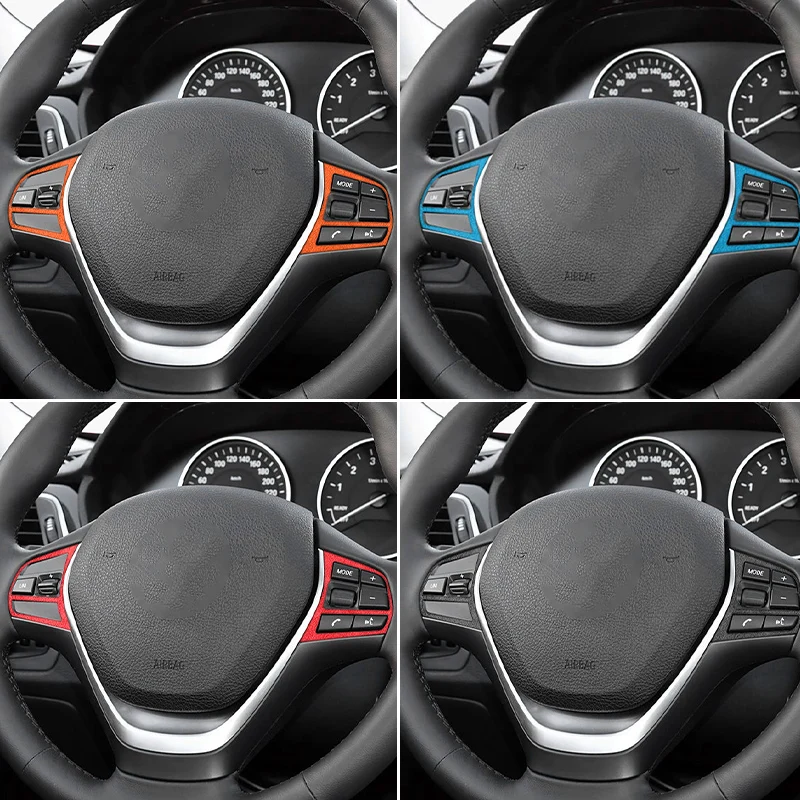 Made of Alcantara For BMW F20 F21 F30 F34 Steering Wheel Panel Trim Sticker Anti Scratch Car Premium Interior Tuning Accessories