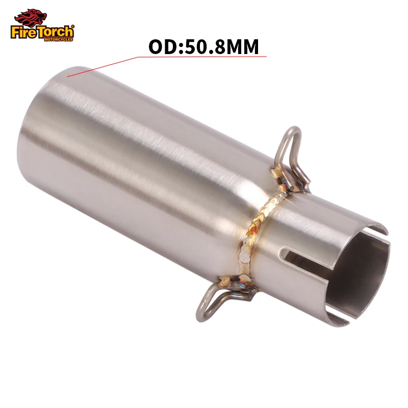 Slip for Kymco Xciting400 K-Xct300 S400 Xciting 400 Motorcycle Escape Moto Exhaust Muffler Pipe Mid Tube Carbon Fiber Muffler