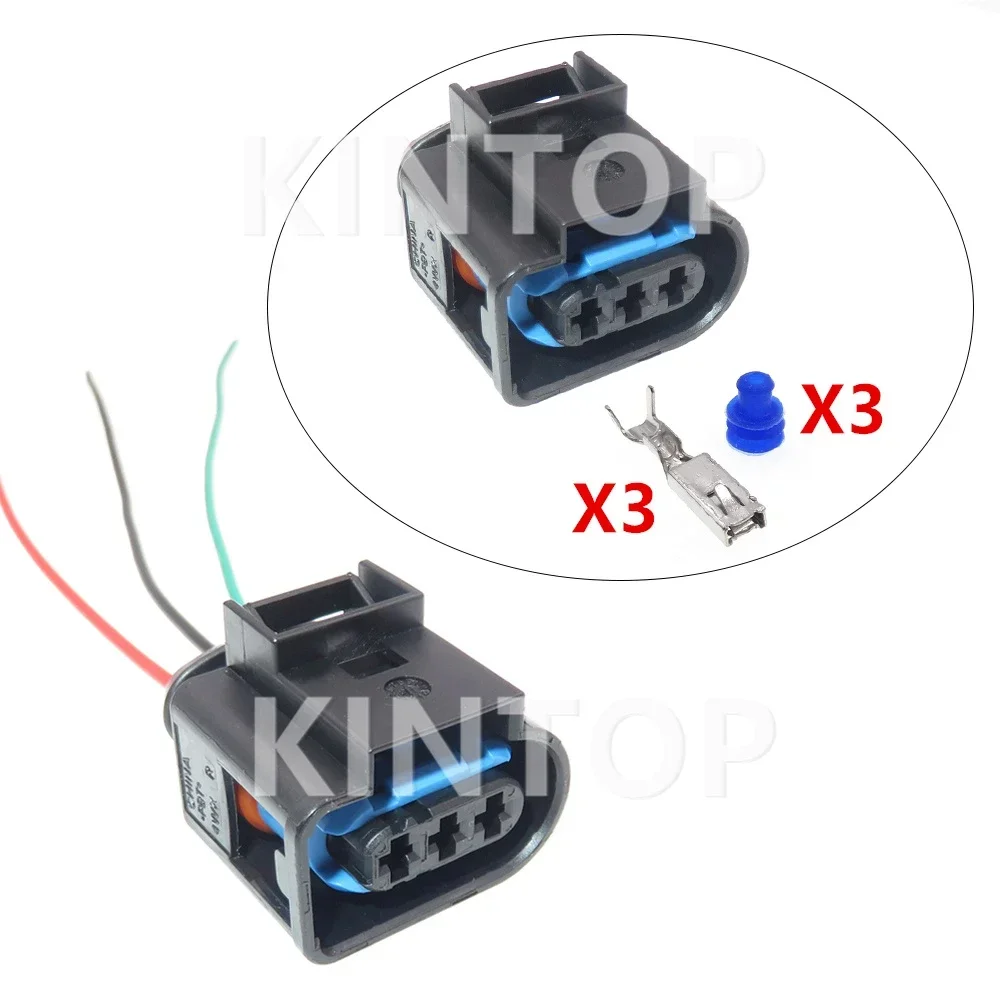 1 Set 3 Pins 4D0971993A AC Assembly Car Wire Harness Socket Auto Waterproof Plug 4D0 971 993 A