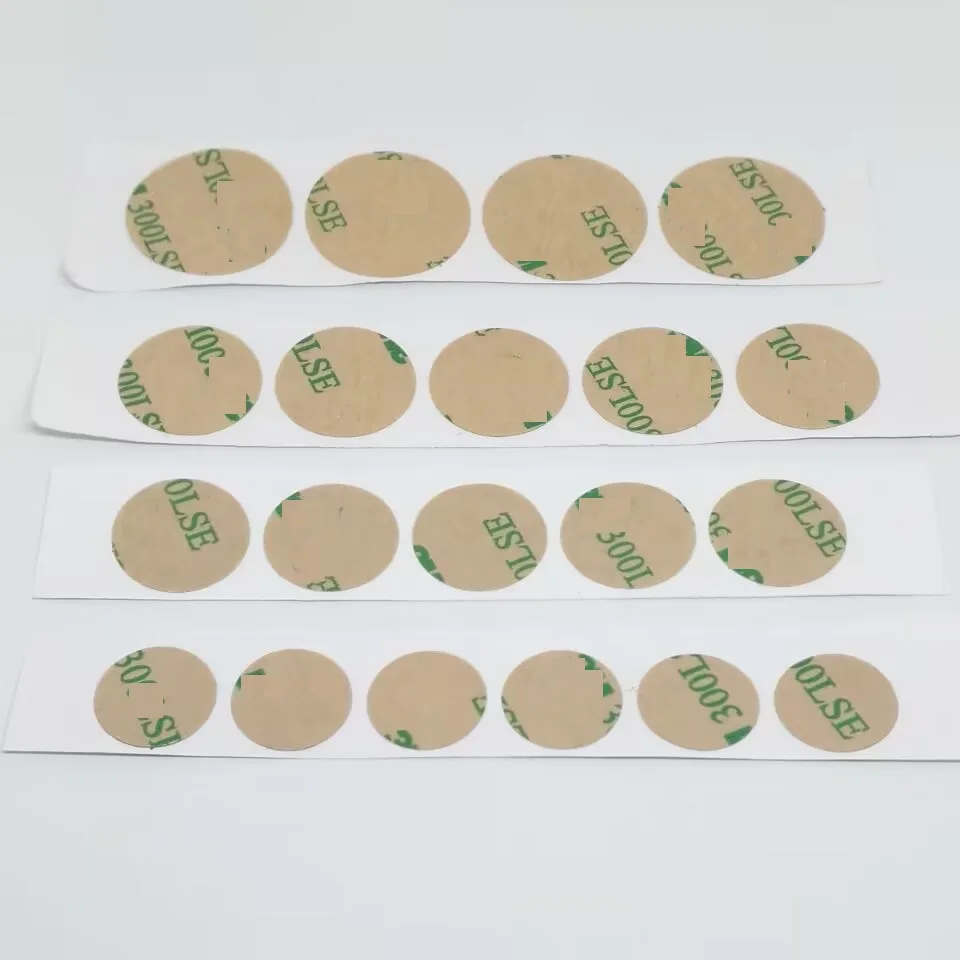 10PCS/LOT 0.17mm Ultra Thin Circular Double-Sided Adhesive Tape Dia 15mm 18mm 20mm 25mm Strong Round Transparent Self-adhesive