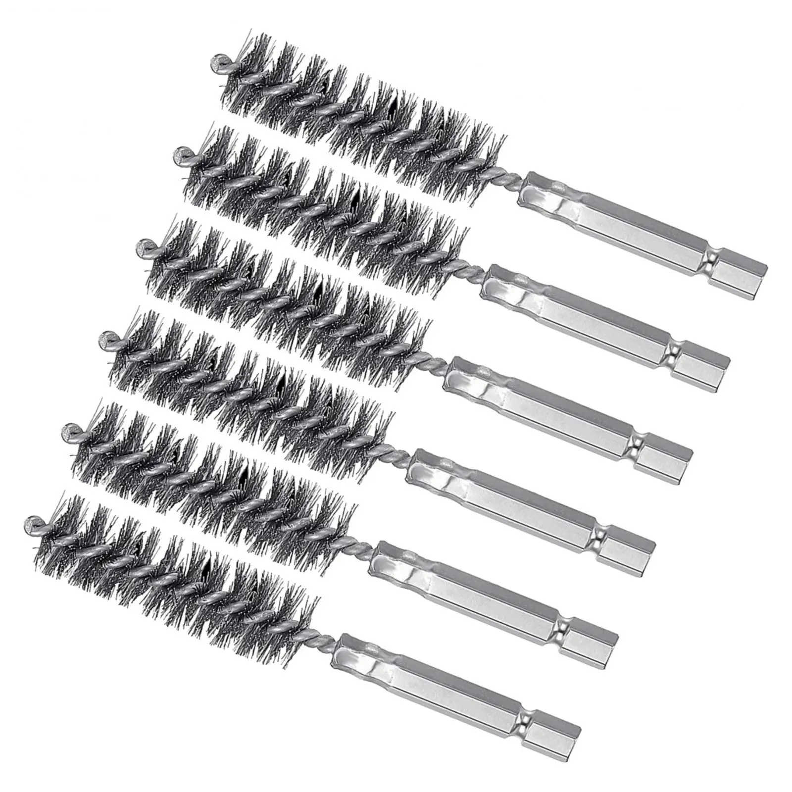 Wire Brush Set Stainless Steel for Drill Impact Cleaning Rust Paint Remover Polishing Tube Brush Tool