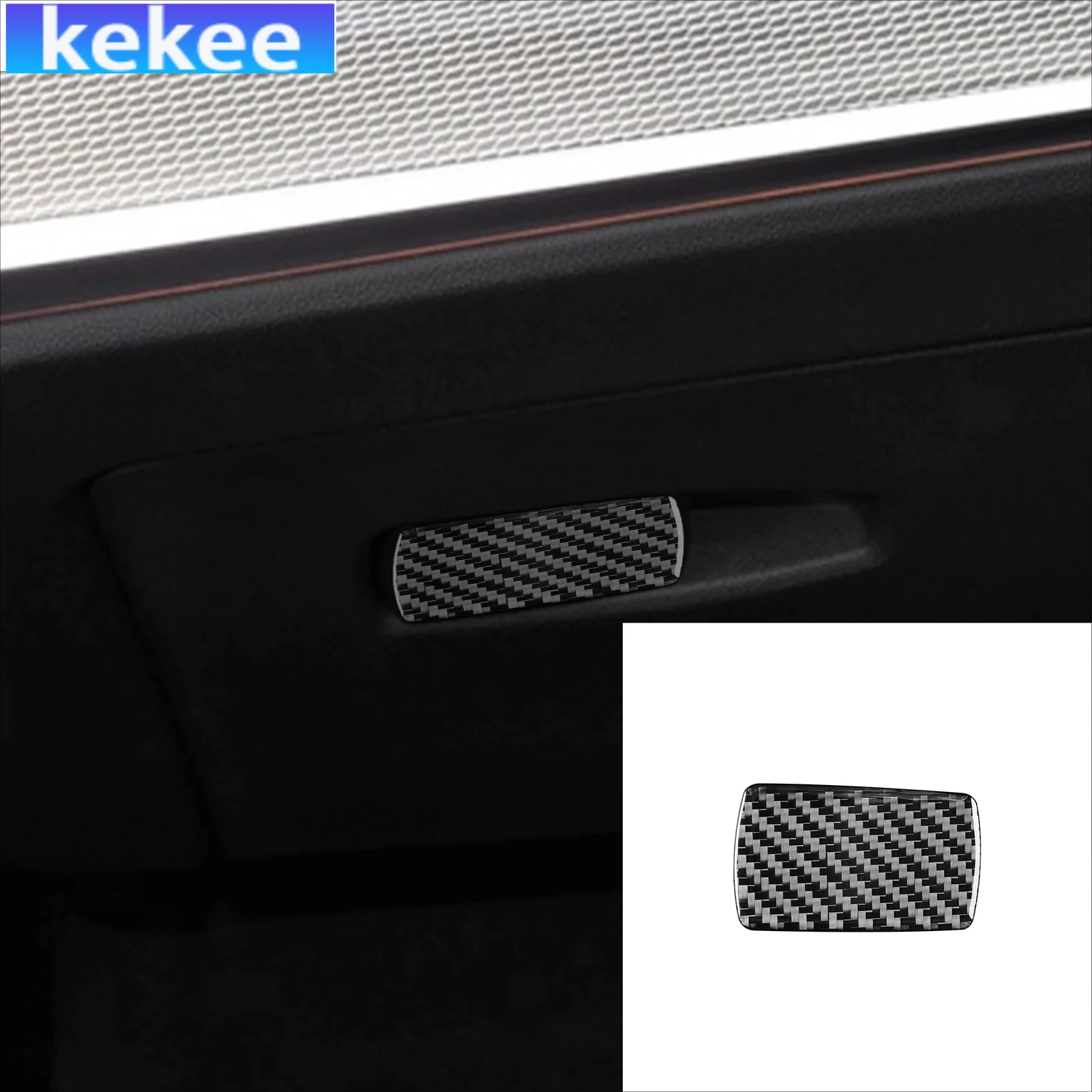 

For BMW 4 Series G22 G23 G26 2021-2024 Carbon Fiber Glove Storage Handle Panel Interior Car Accessories Cover Soft Stickers Trim