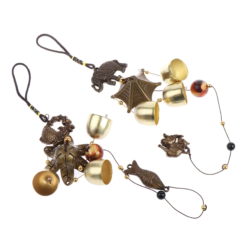 1pc Outdoor Antique Copper Wind Chime Living Decor campanelli eolici in metallo per la decorazione domestica ornamenti per auto, regali di nozze