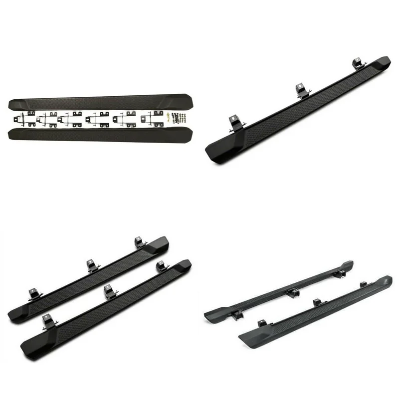 Hot Selling Heavy Duty 4x4 Off-Road Matte Black Aluminum Bolt-On Pair of Running Boards For Wrangler SUV