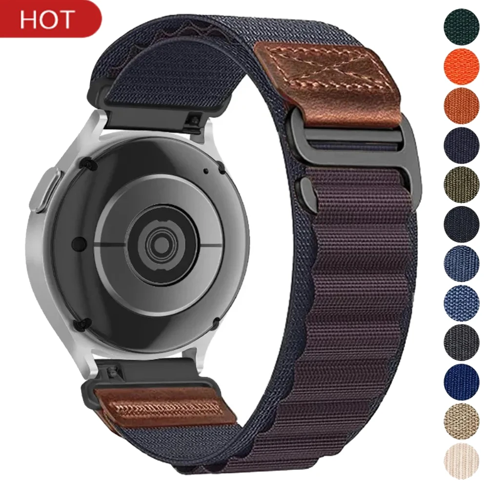 Alpine Nylon Loop Strap For Amazfit Active 3 2 Max/Bip Max 6 5/T-Rex 3 Pro 20mm 22mm Band Bracelet For Amazfit Balance 2 3 Belt