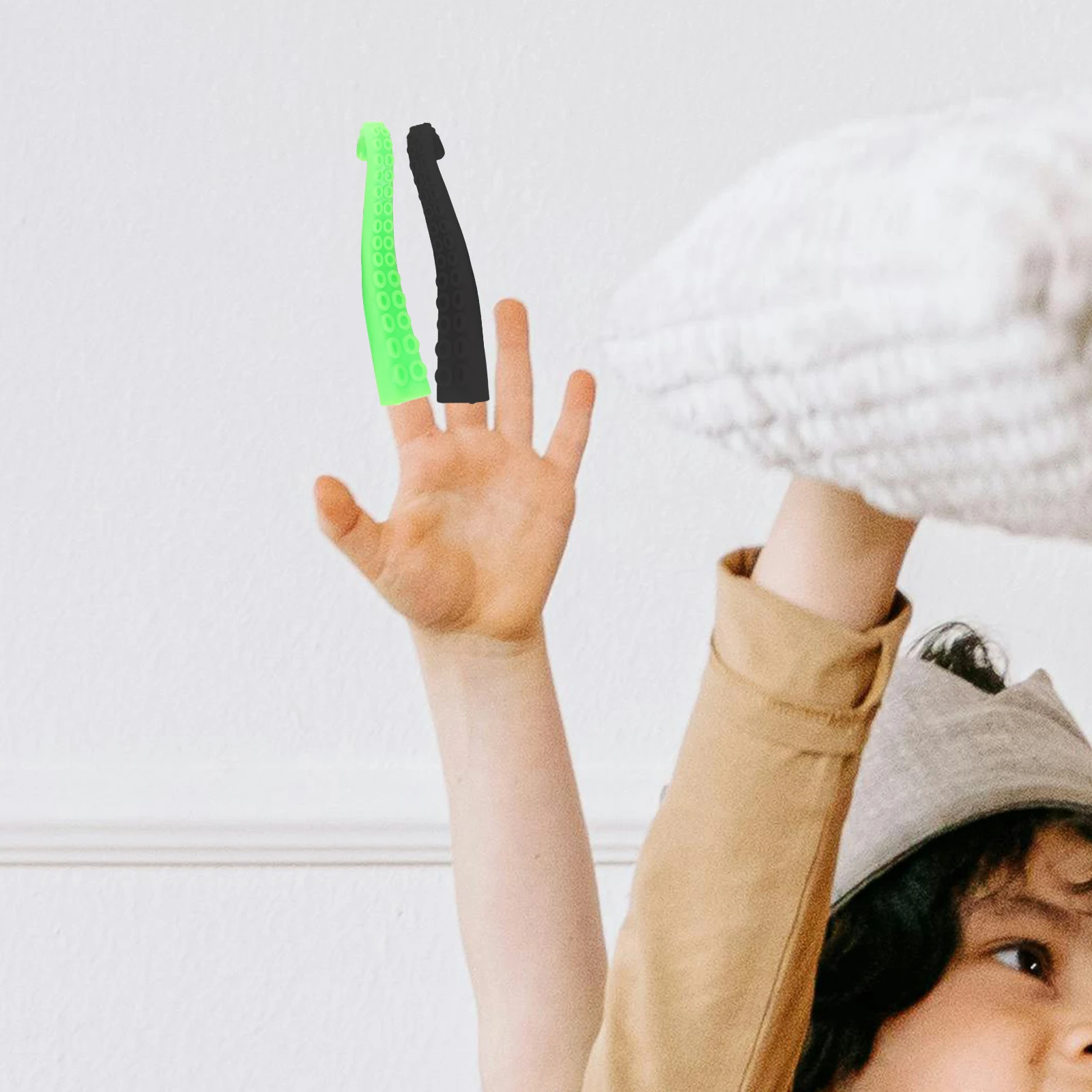 

10Pcs Fingertip Octopus Puppets Plastic Durable Safe Perfect Party Decompression Kids Children Fun Favor