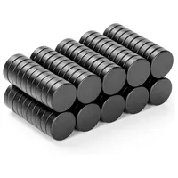 50/100/200/500PCS 8x3mm Round Black Magnet Fridge Ferrite Magnet Strong Permanent Magnet Speaker Magnet Magnetic Sheet